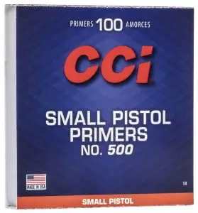 CCI Small Pistol Primers #500 Box of 1000