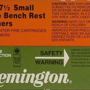 Remington Benchrest Small Rifle Primers #7-1/2 Box of 1000