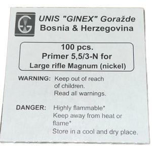 Unis Ginex Large Rifle Magnum Primers Box of 5000